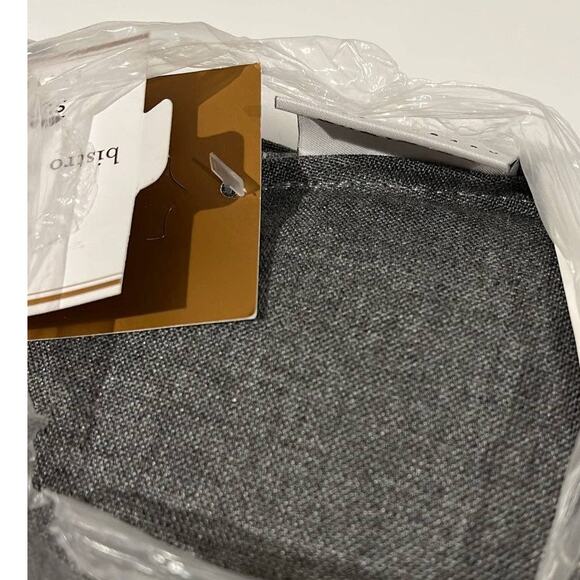 NEW PB Patio Dining CHAIR CUSHION SUNBRELLA X-Back Bistro Slate Gray 18.4"x17.3" - Picture 1 of 12